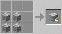 Cách chế tạo ra đá diorit được đánh bóng trong minecraft