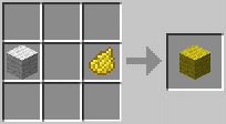 Cách chế tạo ra len vàng trong minecraft