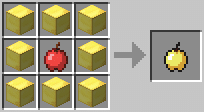 Cách chế tạo ra táo vàng phù phép trong minecraft