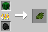 Công thức nung nấu bột nhuộm xanh lá cây trong minecraft