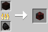 Công thức nung nấu gốm sành nhuộm đen trong minecraft