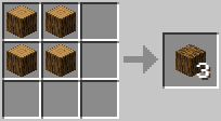 Cách chế tạo ra gỗ trong minecraft